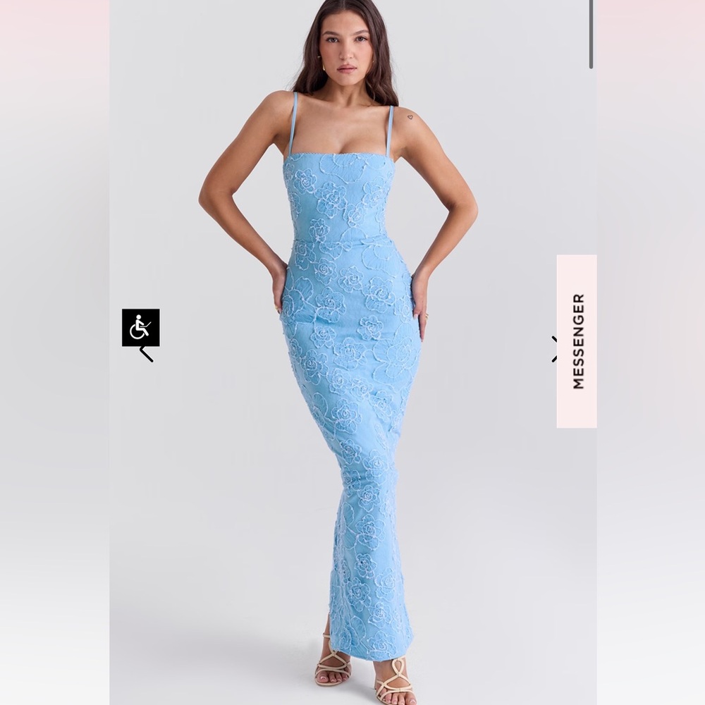 SOLD - House of CB Eva Dress - Tuscan Blue